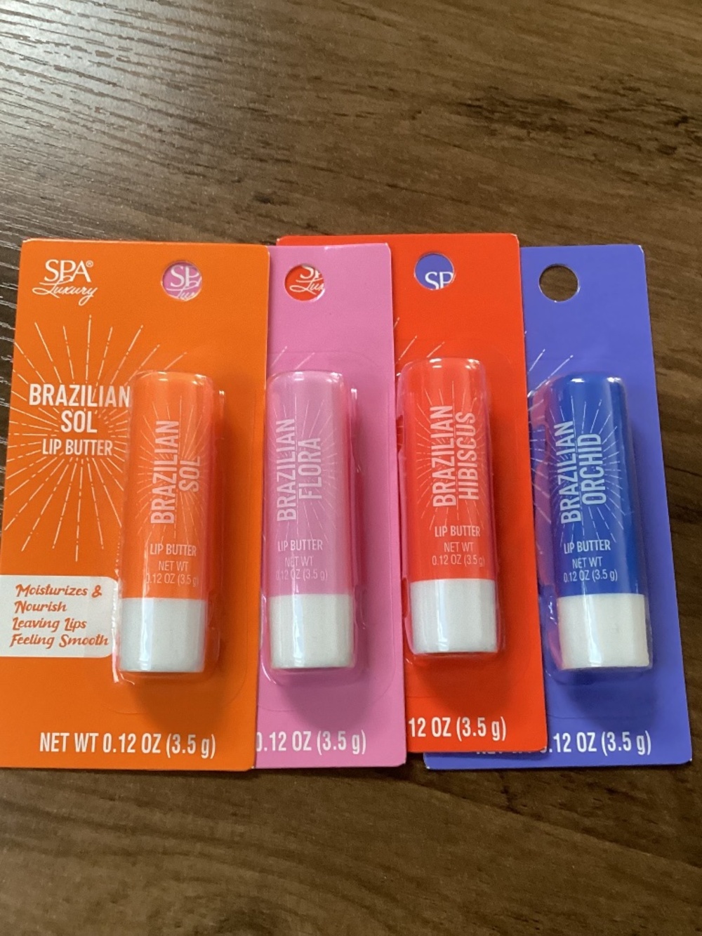 SPA Luxury Brazilian Lip Butter Bundle 4 Flavors New